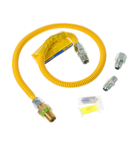 3 ft. Universal Gas Dryer Installation Kit with Auto Shutoff (MA)