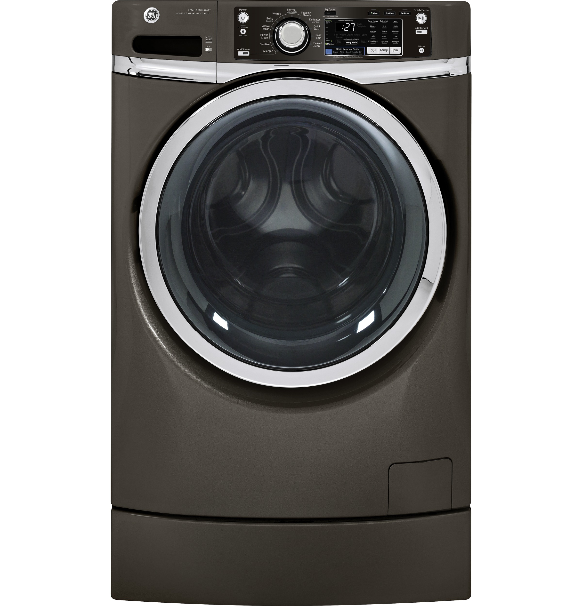 GE® ENERGY STAR® 4.5 DOE cu. ft. capacity RightHeight™ Design Front Load washer