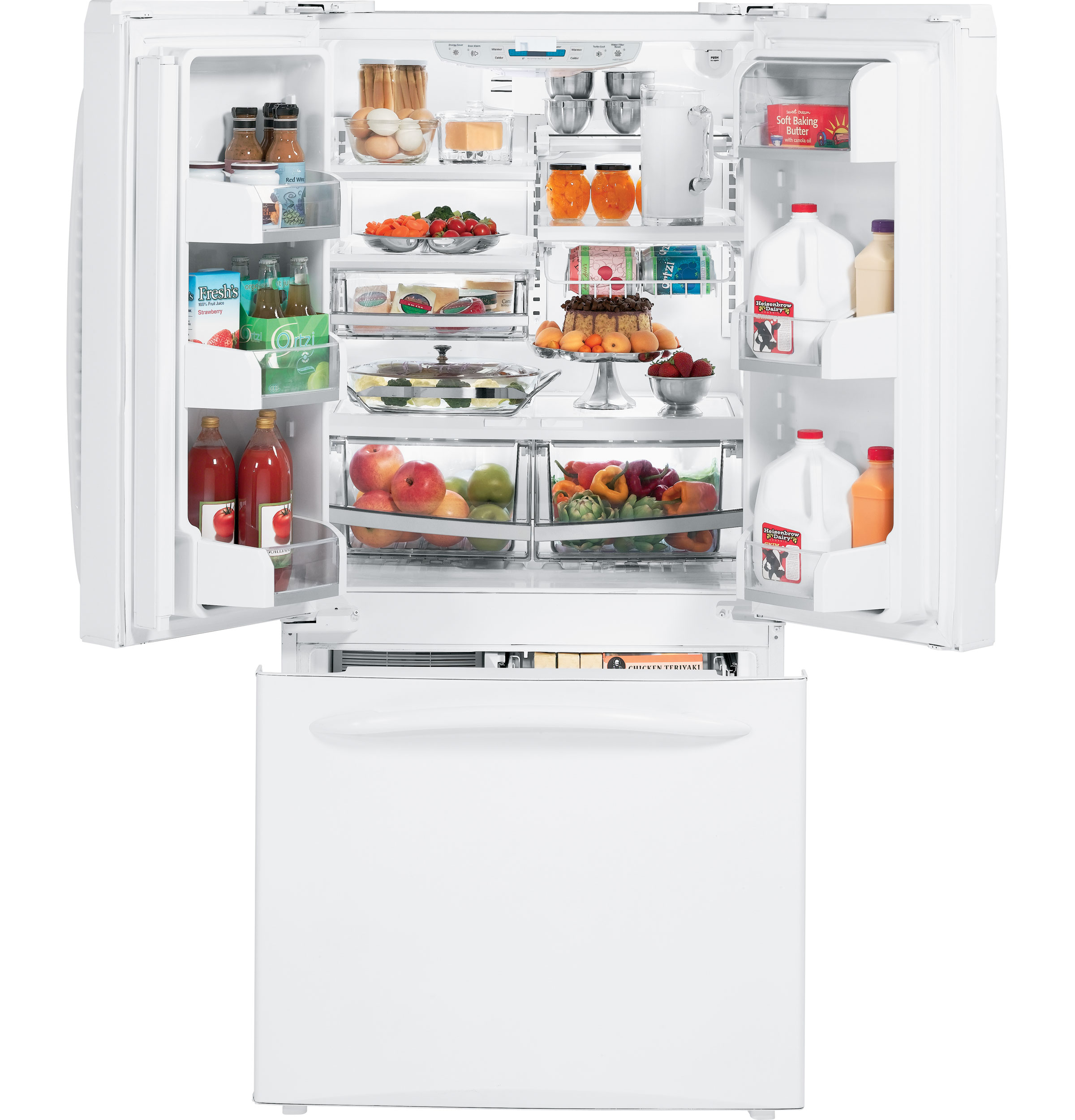 GE Profile™ 22.2 Cu. Ft. Bottom-Freezer Refrigerator with Internal Dispenser