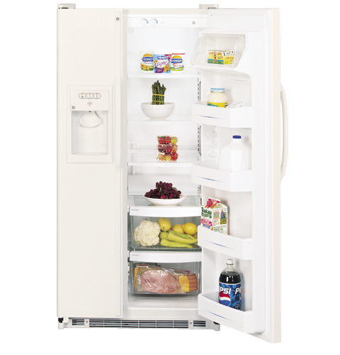 GE® 21.9 Cu. Ft. Capacity Side-By-Side Refrigerator with Dispenser
