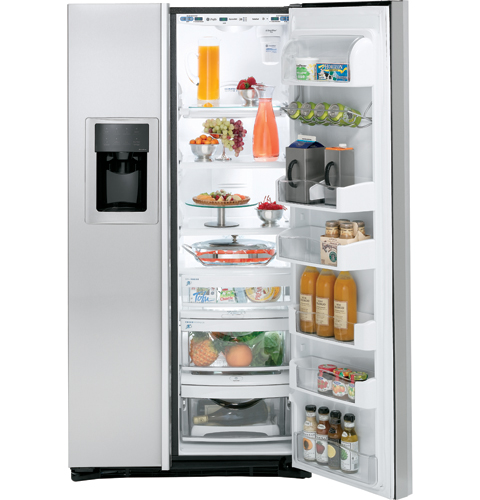 GE Profile Counter-Depth 24.6 Cu. Ft. Stainless Side-by-Side Refrigerator
