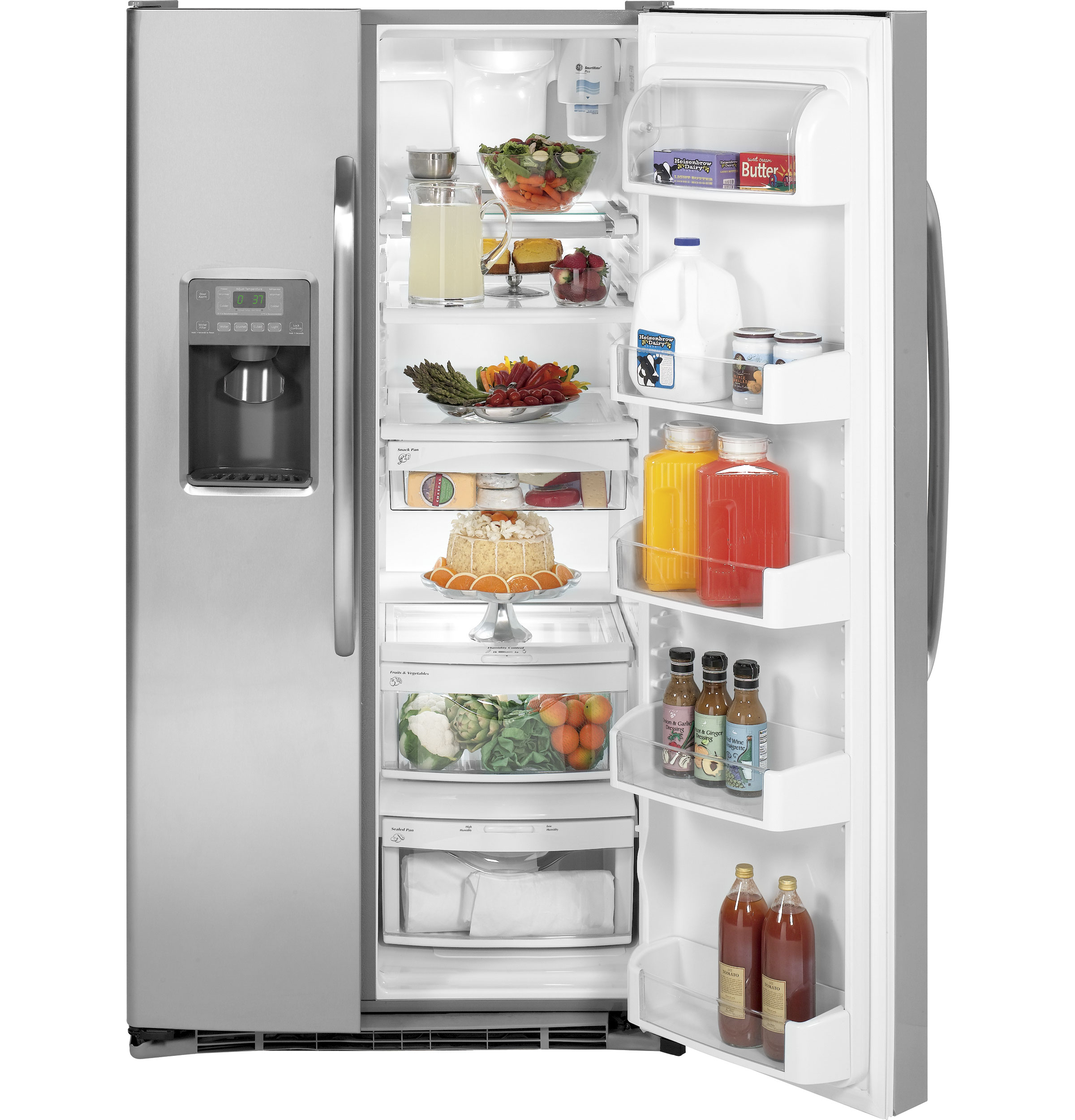 GE® ENERGY STAR® 25.9 Cu. Ft. Side-By-Side Refrigerator with Dispenser