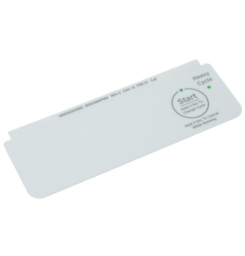 CONTROL PANEL OVERLAY - WHITE