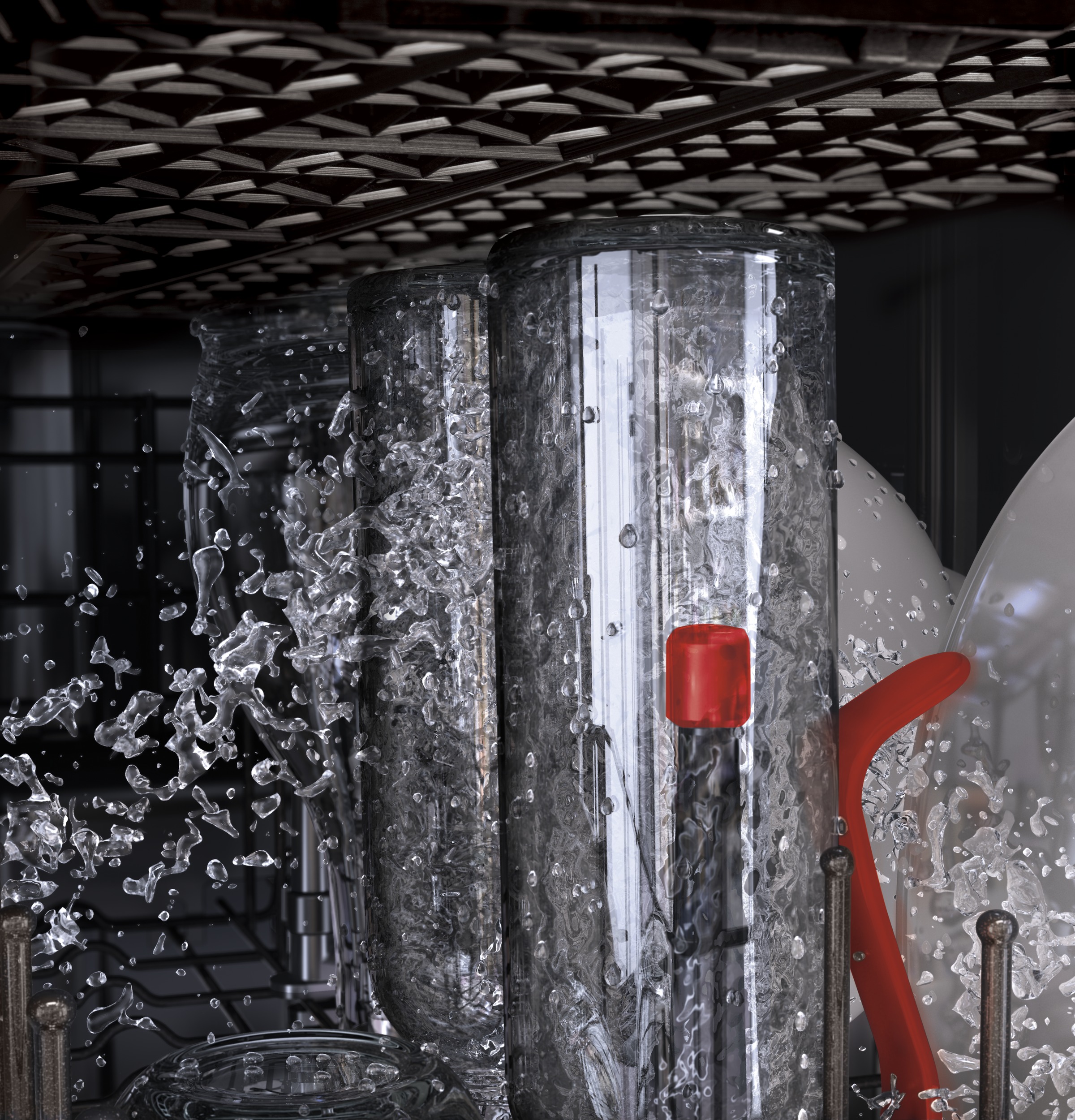 GE Profile™ Series Stainless Steel Interior Dishwasher with Hidden Controls