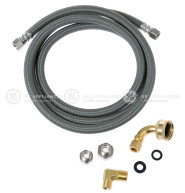 6' Universal Dishwasher Connector Kit with Adapter
