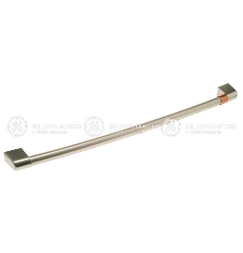 BRUSHED STAINLESS DRAWER HANDLE W/ CAFÉ BAND