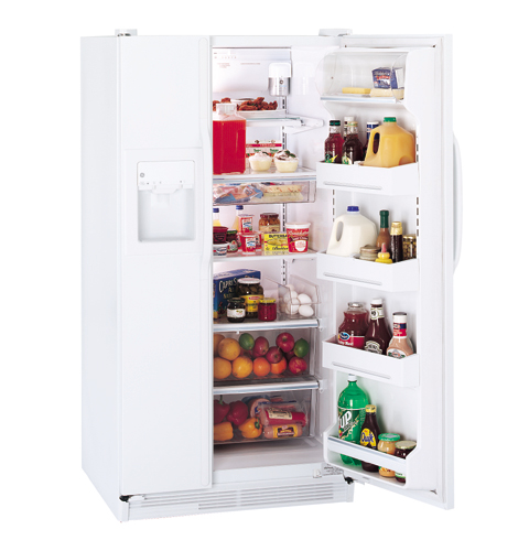 GE® 21.9 Cu. Ft. Side-by-Side Refrigerator with Dispenser and Water by Culligan
