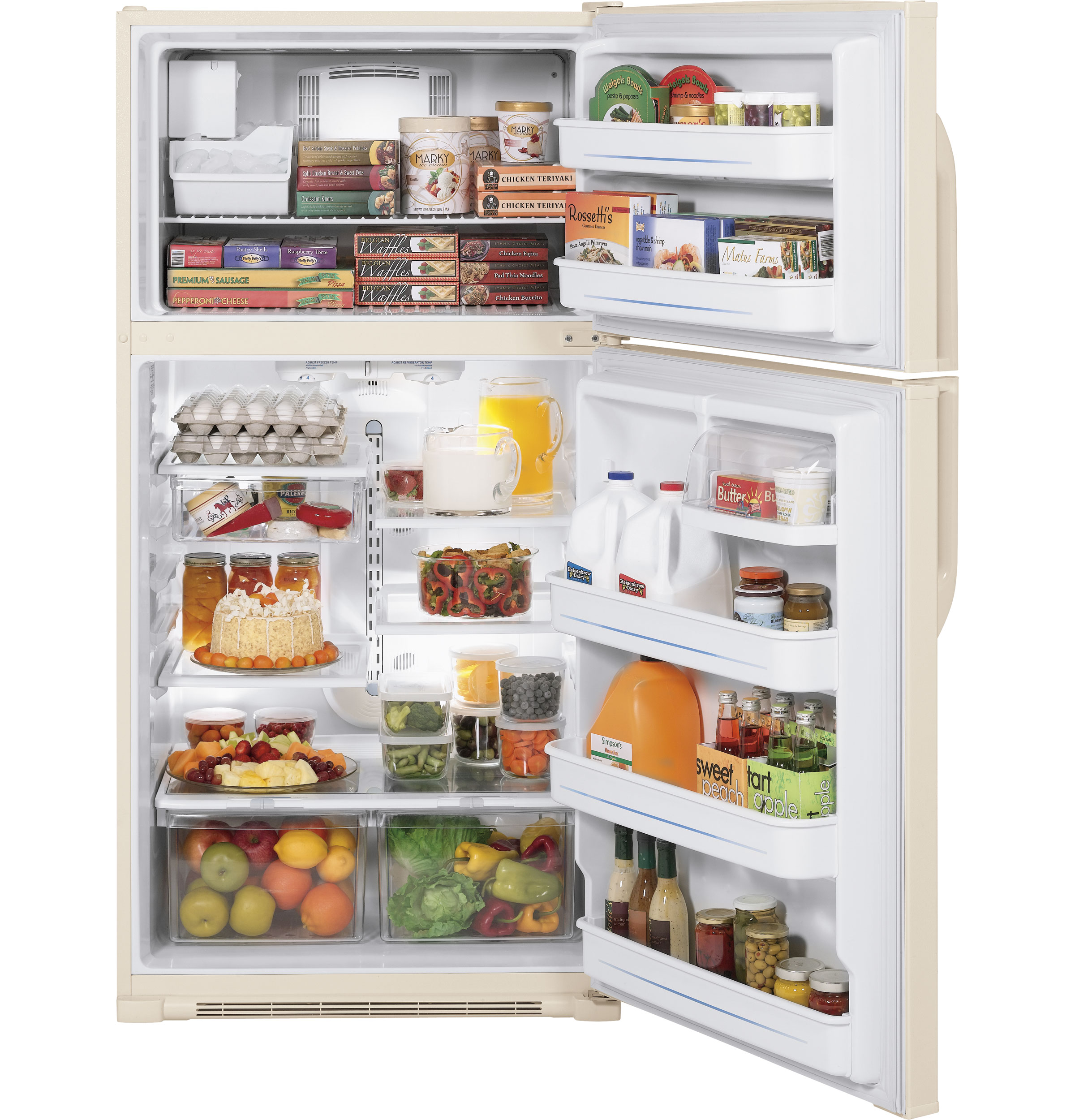 GE® ENERGY STAR® 21.0 Cu. Ft. Top-Freezer Refrigerator