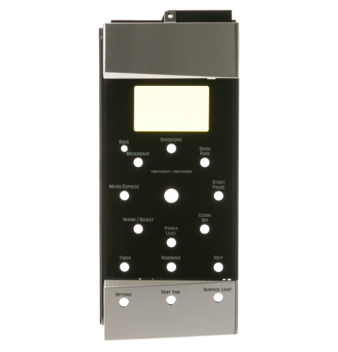 MICROWAVE CONTROL PANEL - BLACK & STAINLESS STEEL