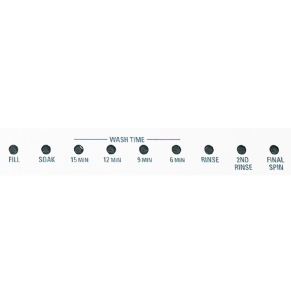 29 wash cycles with cycle countdown