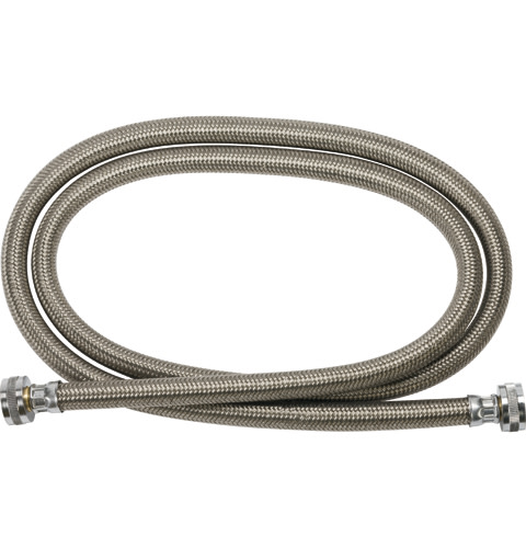 6' braided stainless steel washer hose