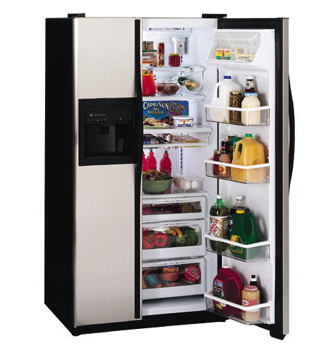 GE Profile Performance™ 23.7 Cu. Ft. CustomStyle™ Side-by-Side Refrigerator with Dispenser and Water By Culligan™