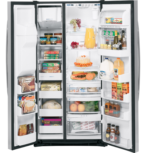 GE Profile Counter-Depth ENERGY STAR® 24.6 Cu. Ft. Stainless Side-by-Side