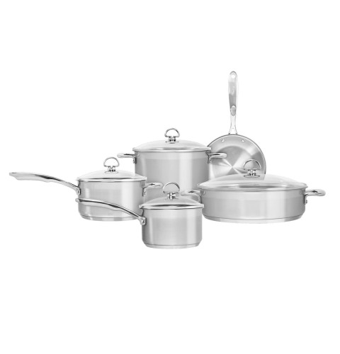Chantal® 9-Piece Stainless Steel Cookware — Model #: WB02X30447