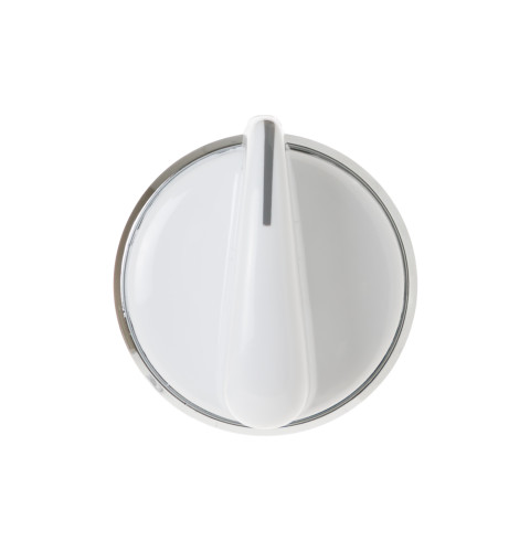 Clothes washer control knob, white color