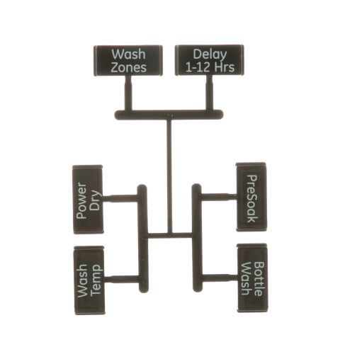 Dishwasher user interface button kit