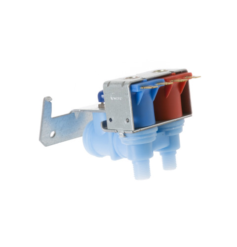 Refrigerator water inlet valve, dual outlets.