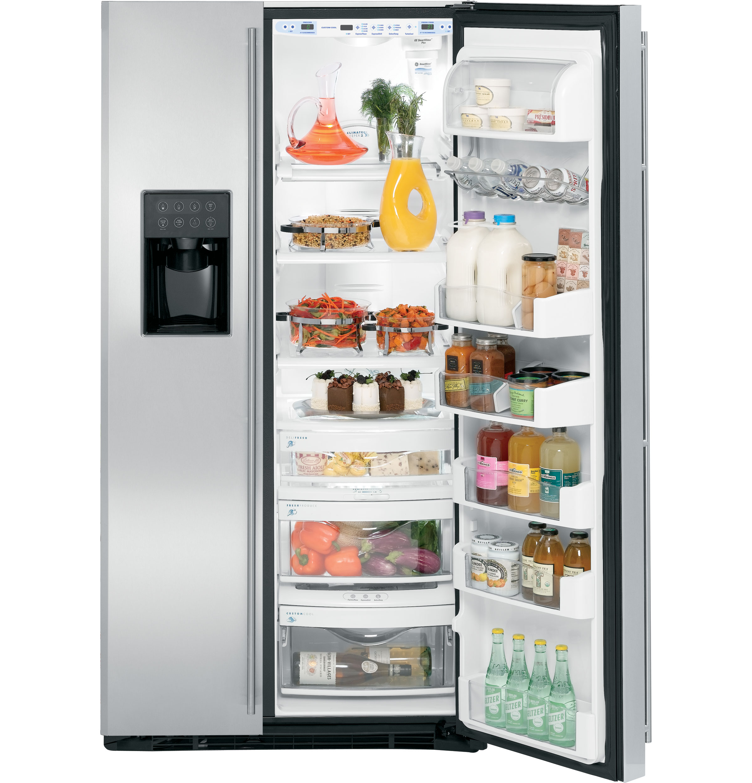 GE Monogram® Free-Standing Side-by-Side Refrigerator