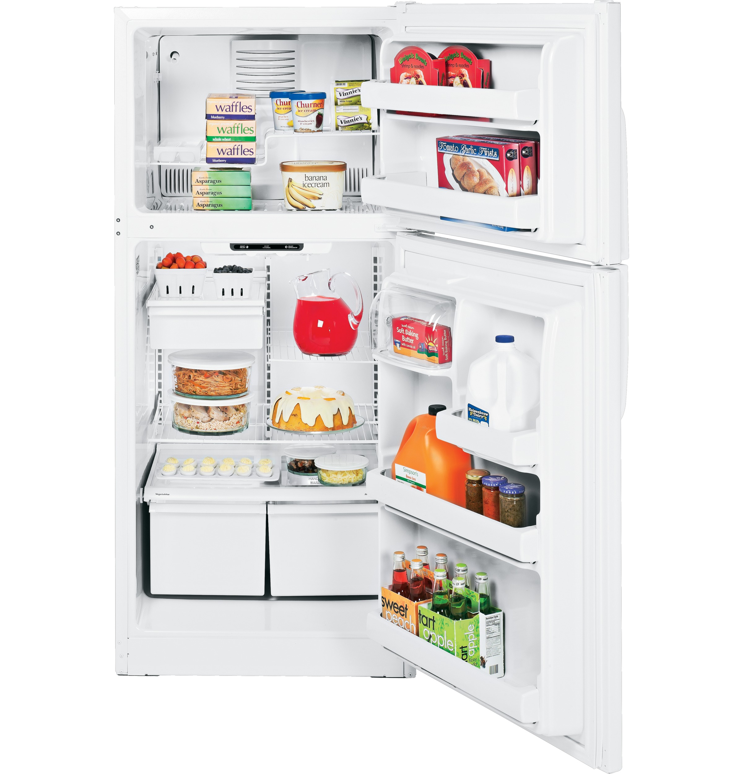 GE® ENERGY STAR® 18.0 Cu. Ft. Top-Freezer Refrigerator