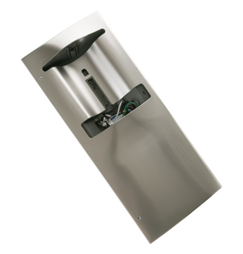 Refrigerator door and dispenser assembly - left (stainless steel)