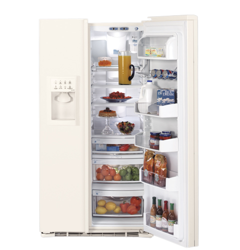 GE Profile™ 22.7 Cu. Ft. Side-by-Side Refrigerator with Dispenser