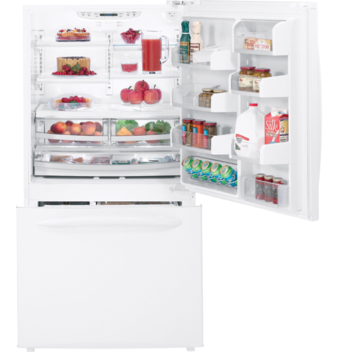 GE Profile™ ENERGY STAR® Counter-Depth 21.1 Cu. Ft. Bottom-Freezer Refrigerator