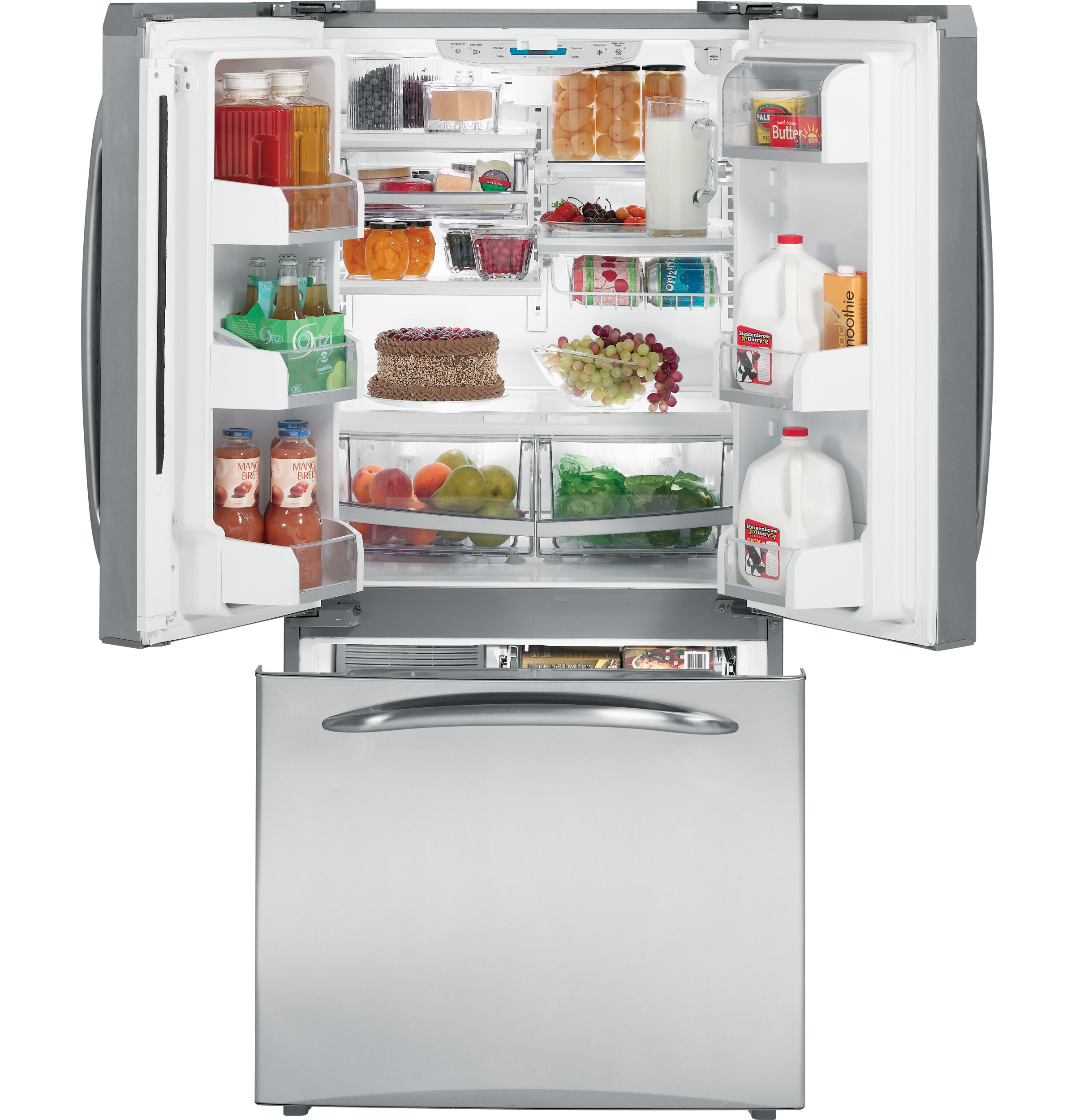 GE Profile™ 22.2 Cu. Ft. Bottom-Freezer Refrigerator with Internal Dispenser