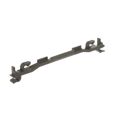 Dishwasher lower rack clip