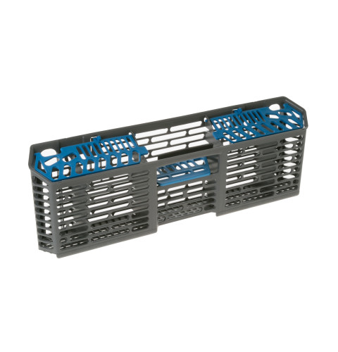 Dishwasher silverware basket assembly