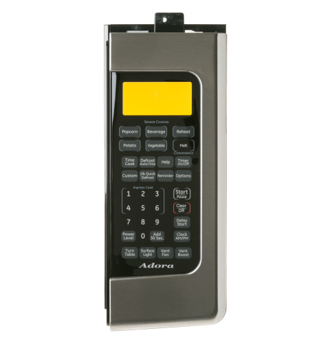 MICROWAVE CONTROL PANEL - STAINLESS STEEL & BLACK