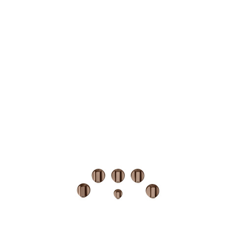 CAFÉ™ 5 Gas Cooktop Knobs - Brushed Copper