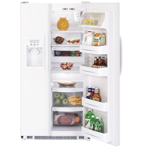 GE® 25.0 Cu. Ft. Capacity Side-By-Side Refrigerator with Dispenser