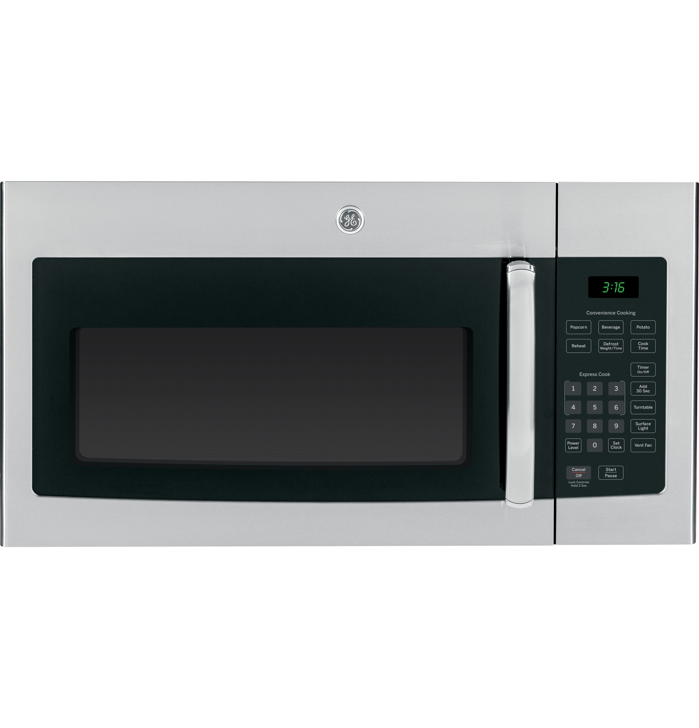 GE® 1.6 Cu. Ft. Over-the-Range Microwave Oven with Recirculating Venting
