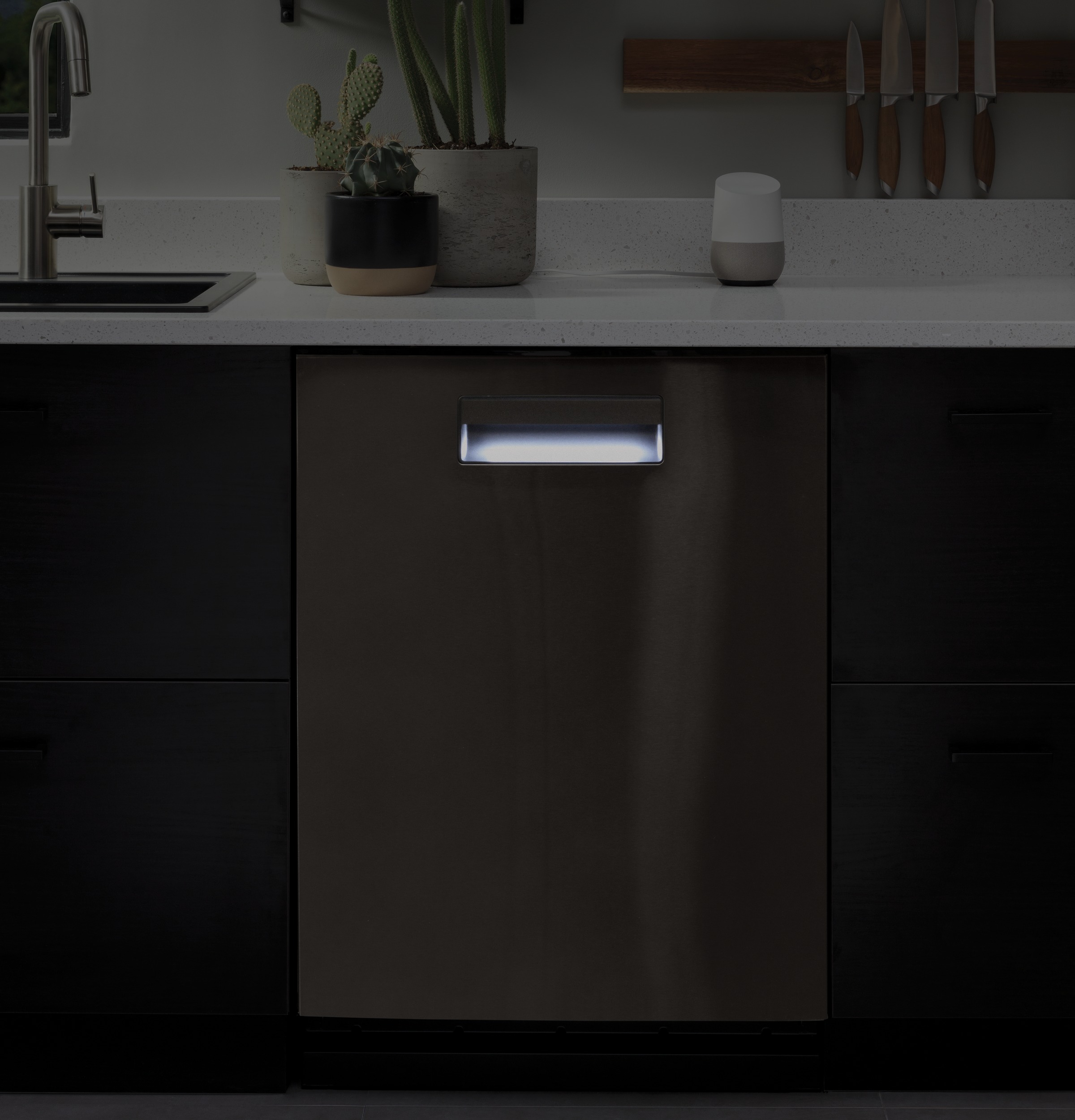 Haier Smart Top Control with Stainless Steel Interior Dishwasher with Sanitize Cycle