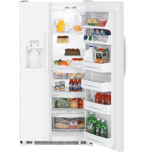 GE® 25.4 Cu. Ft. Capacity Side-By-Side Refrigerator with Dispenser