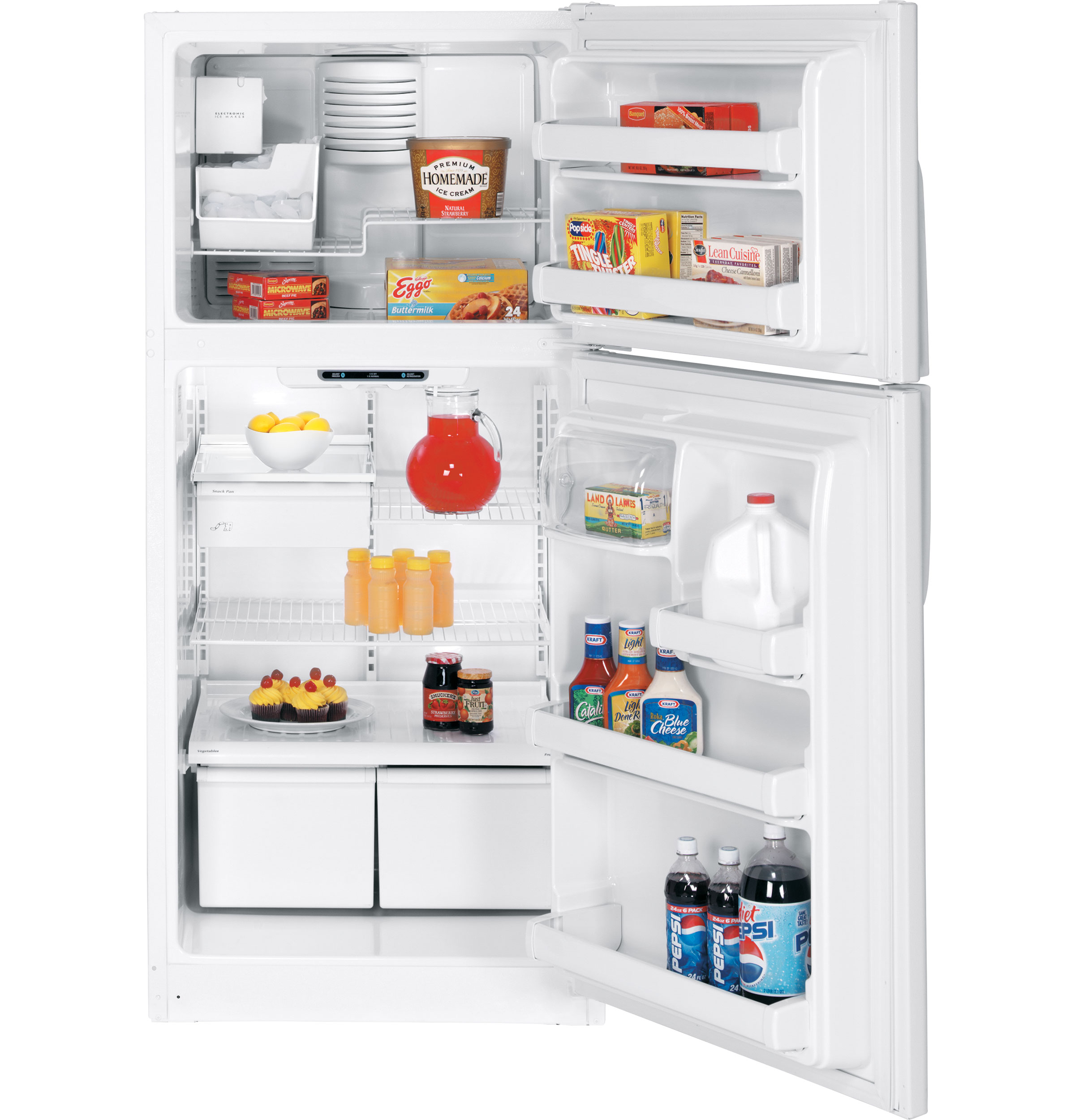 GE® ENERGY STAR® 18.0 Cu. Ft. Top-Freezer Refrigerator
