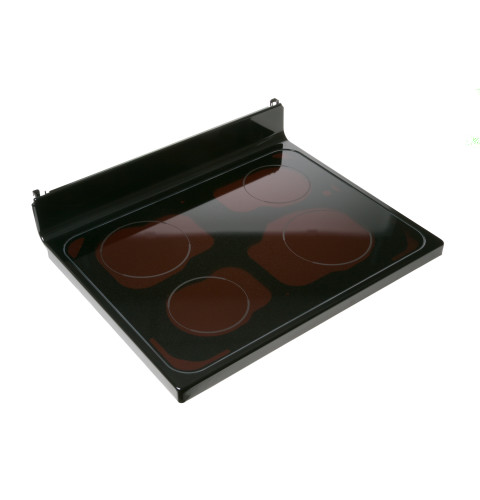 RANGE GLASS COOKTOP ASSEMBLY - BLACK