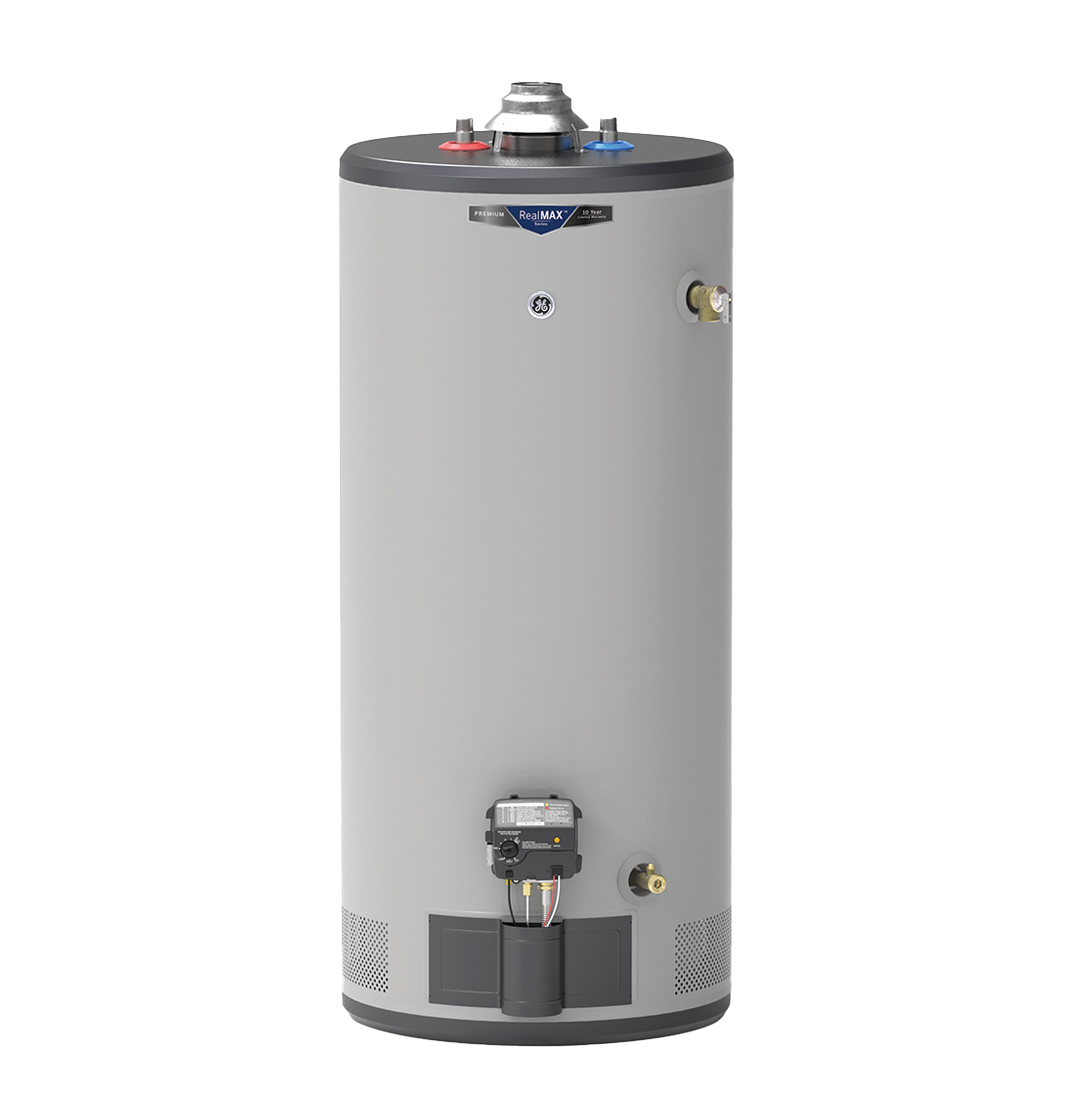 GE RealMAX Premium 40-Gallon Short Natural Gas Atmospheric Water Heater