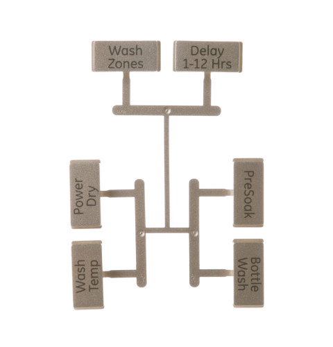 Dishwasher user interface button kit