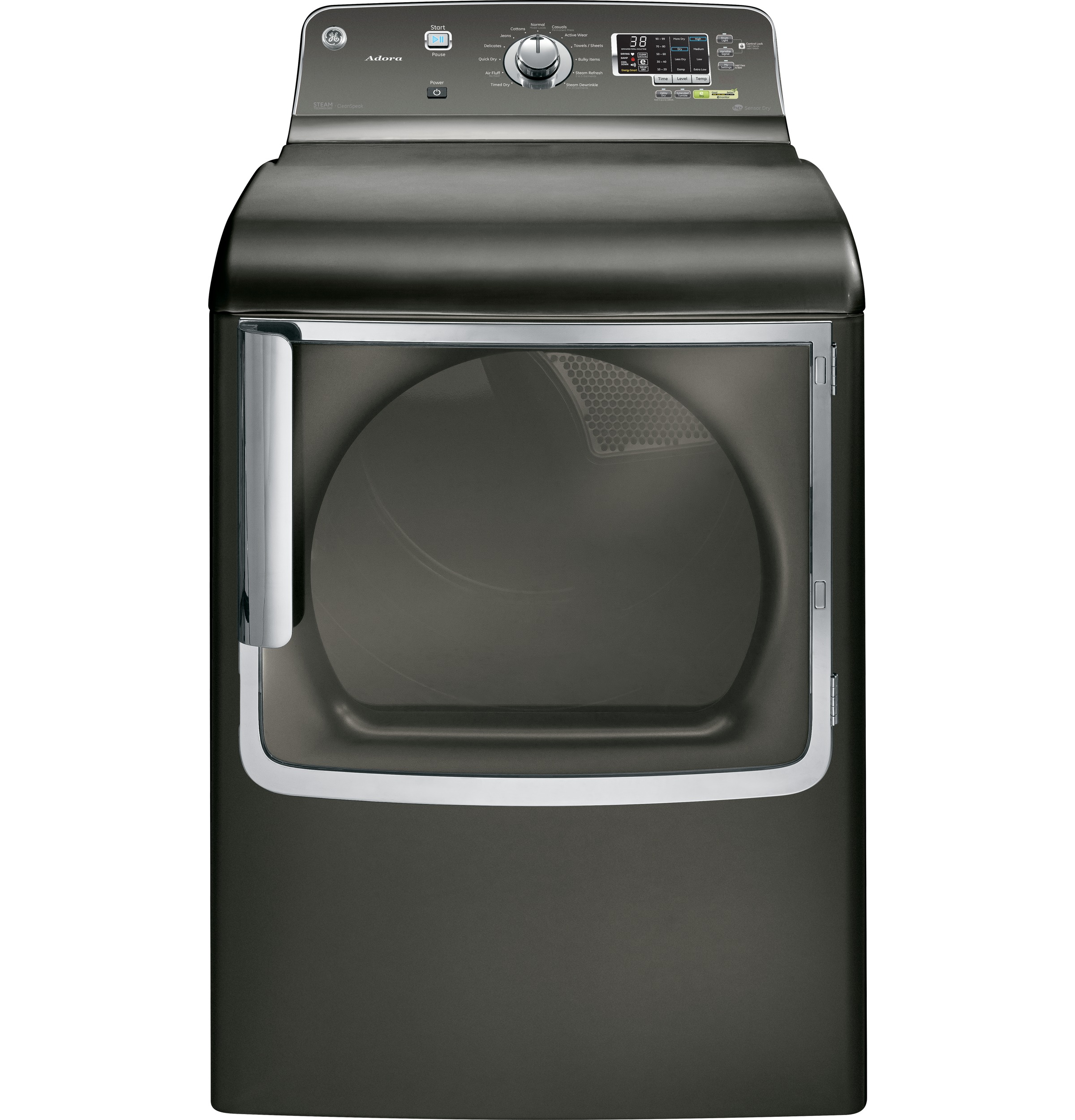 GE® Adora 7.8 cu. ft. stainless steel capacity gas dryer with steam