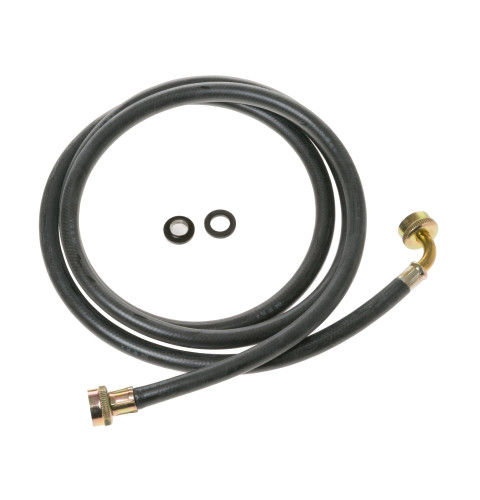 8' Rubber Inlet Hose with 90 Degree Bend