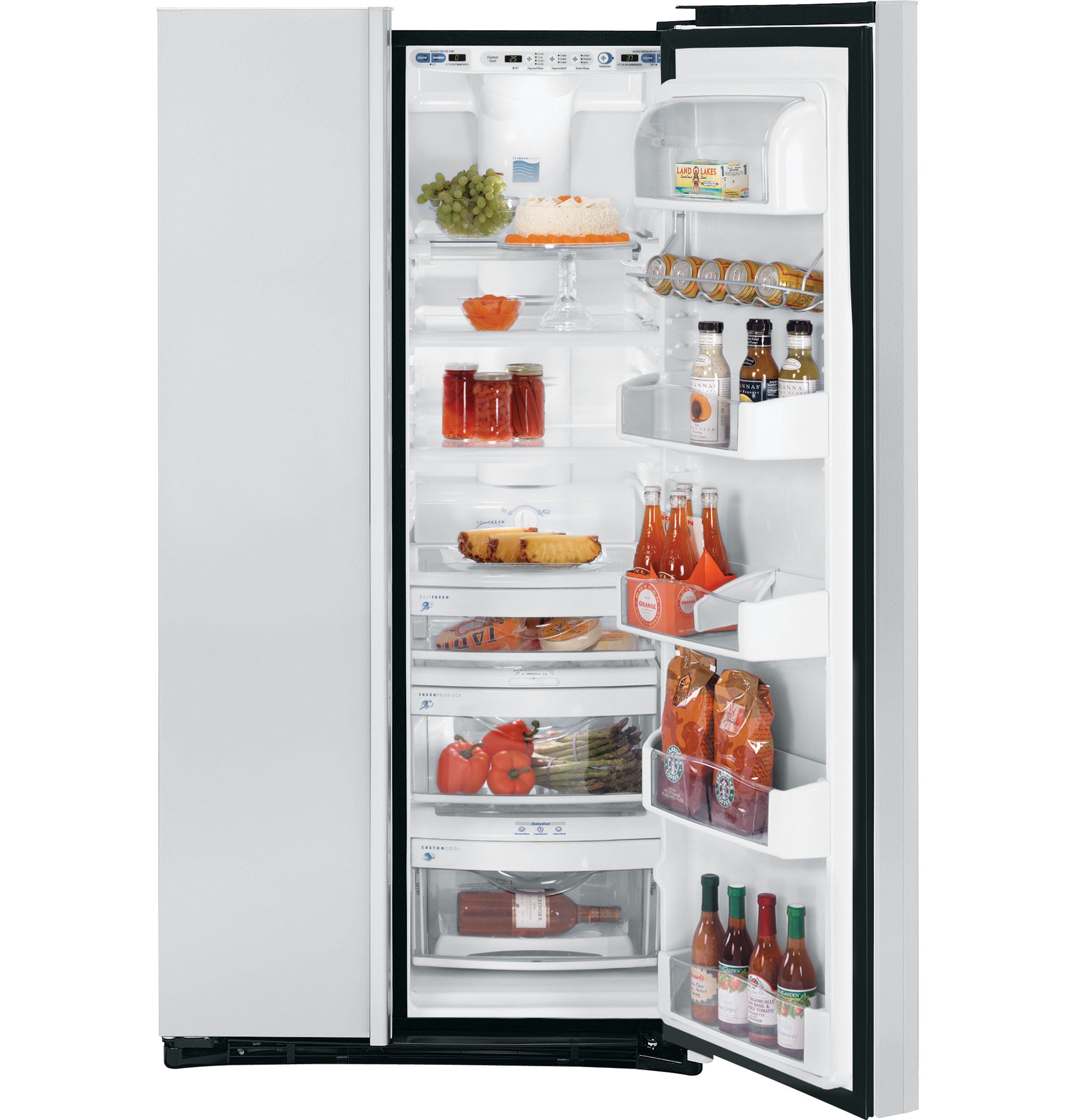 GE Profile CustomStyle™ 22.6 Cu. Ft. Side-by-Side Refrigerator