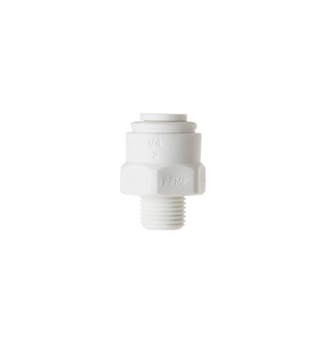 Water filter hose connector, 1/8 inch x 1/4 inch fitting