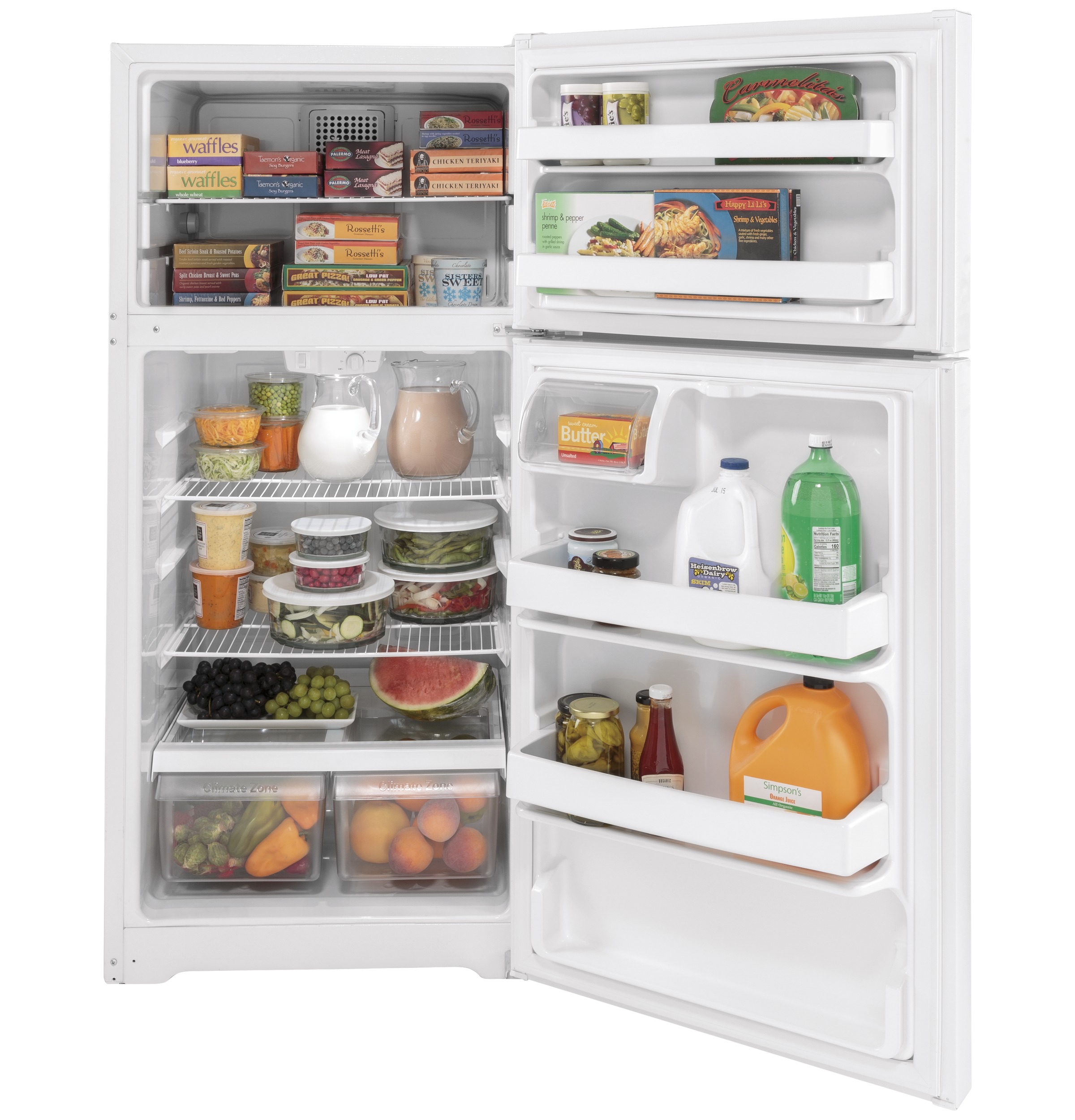 Large 11.58 cu. ft. fresh-food capacity