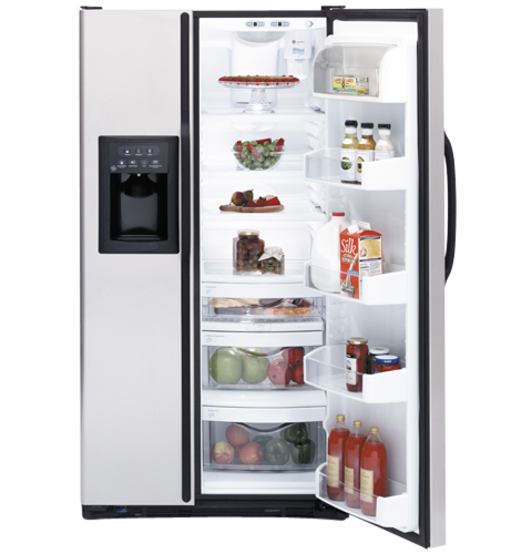 GE® ENERGY STAR® 25.4 Cu. Ft. Stainless Side-Side Refrigerator with Dispenser