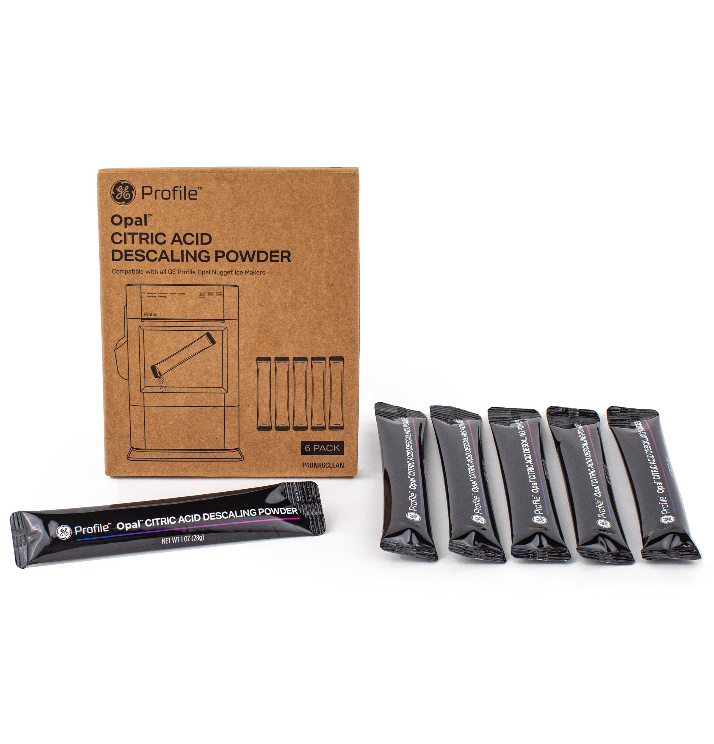GE Profile™ Opal™ Descaling Powder 6 Pack Kit — Model #: P4DNK6CLEAN