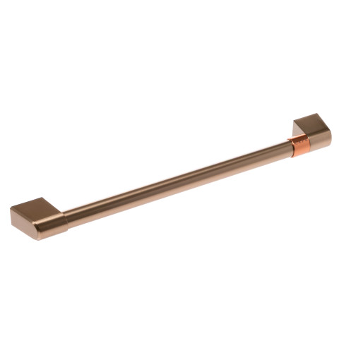 DOOR HANDLE W/ CAFE BAND - BRUSHED BRONZE