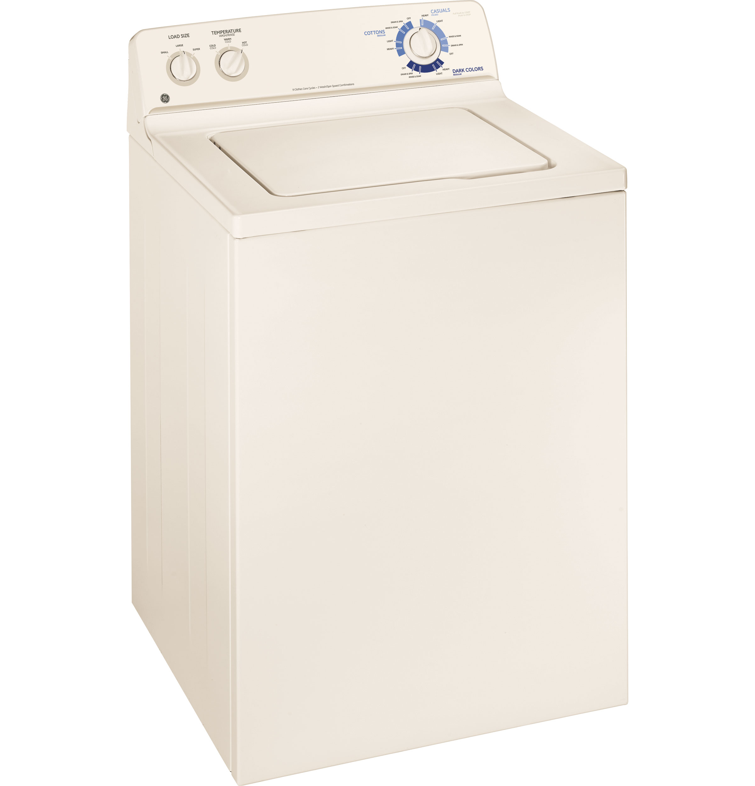 GE® 3.3 DOE cu. ft. capacity PermaTuf ® II smooth basket