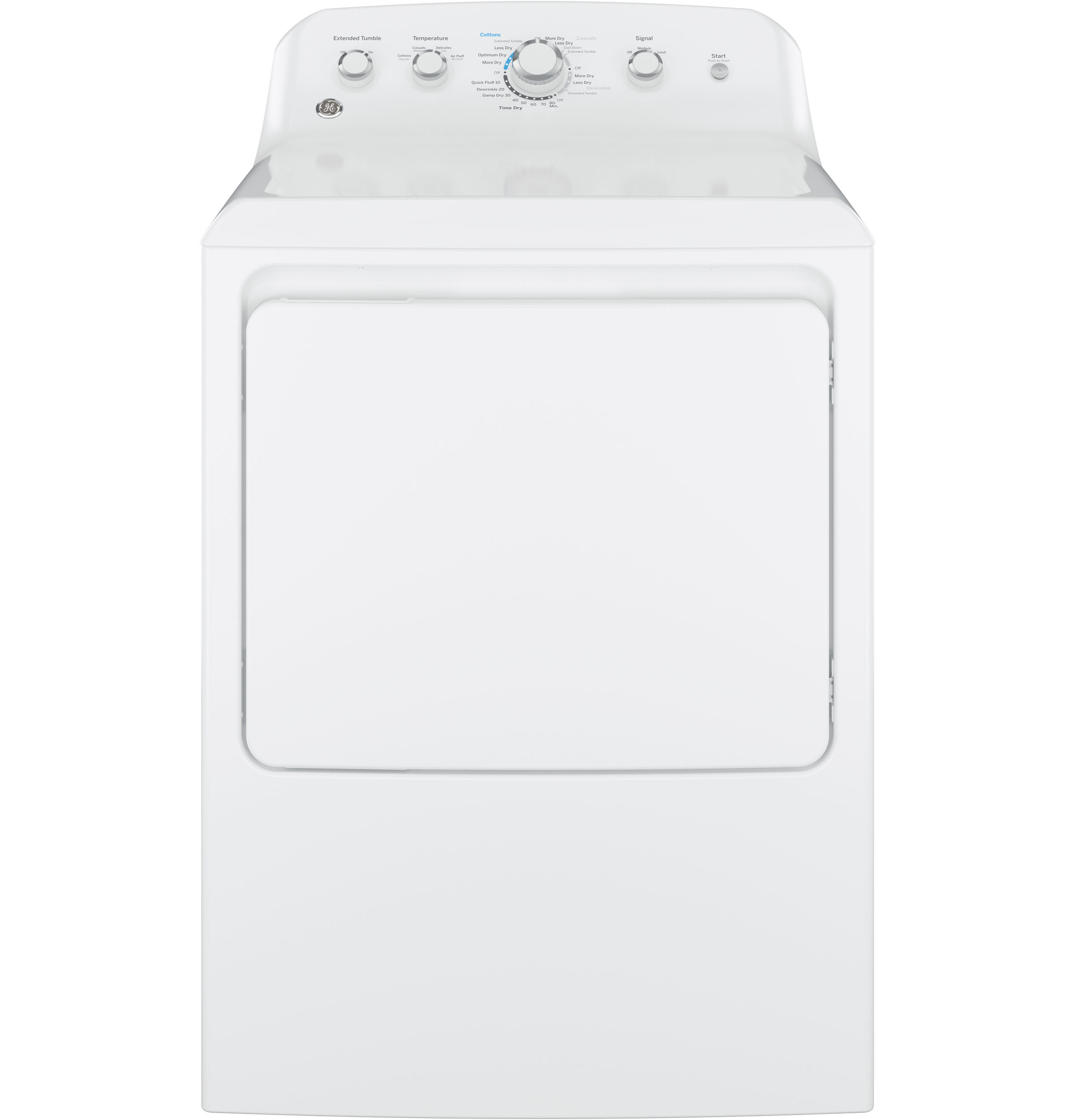 GE® 7.2 cu. ft. Capacity aluminized alloy drum Gas Dryer