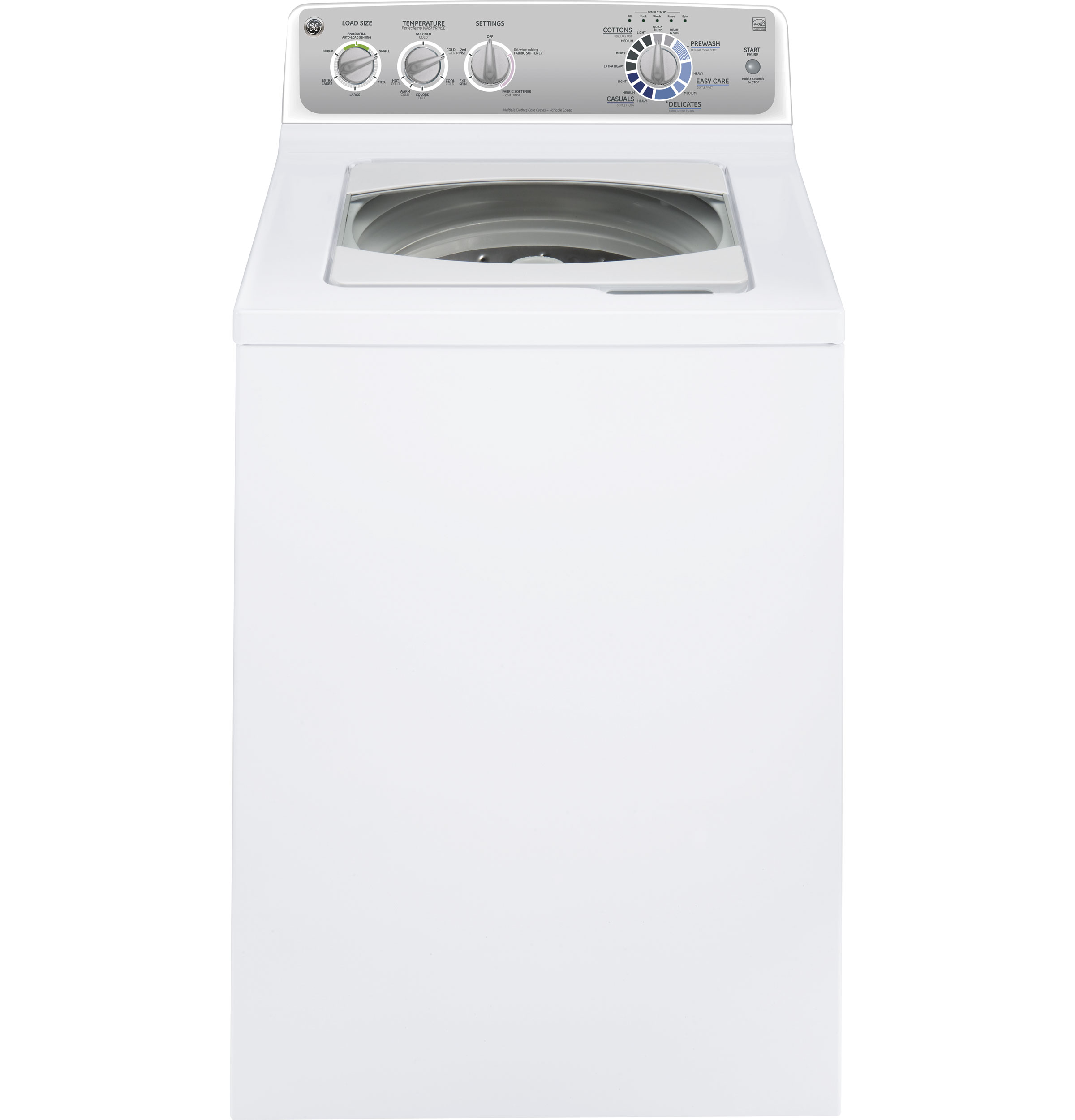 GE® 3.6 DOE cu. ft. stainless steel capacity washer